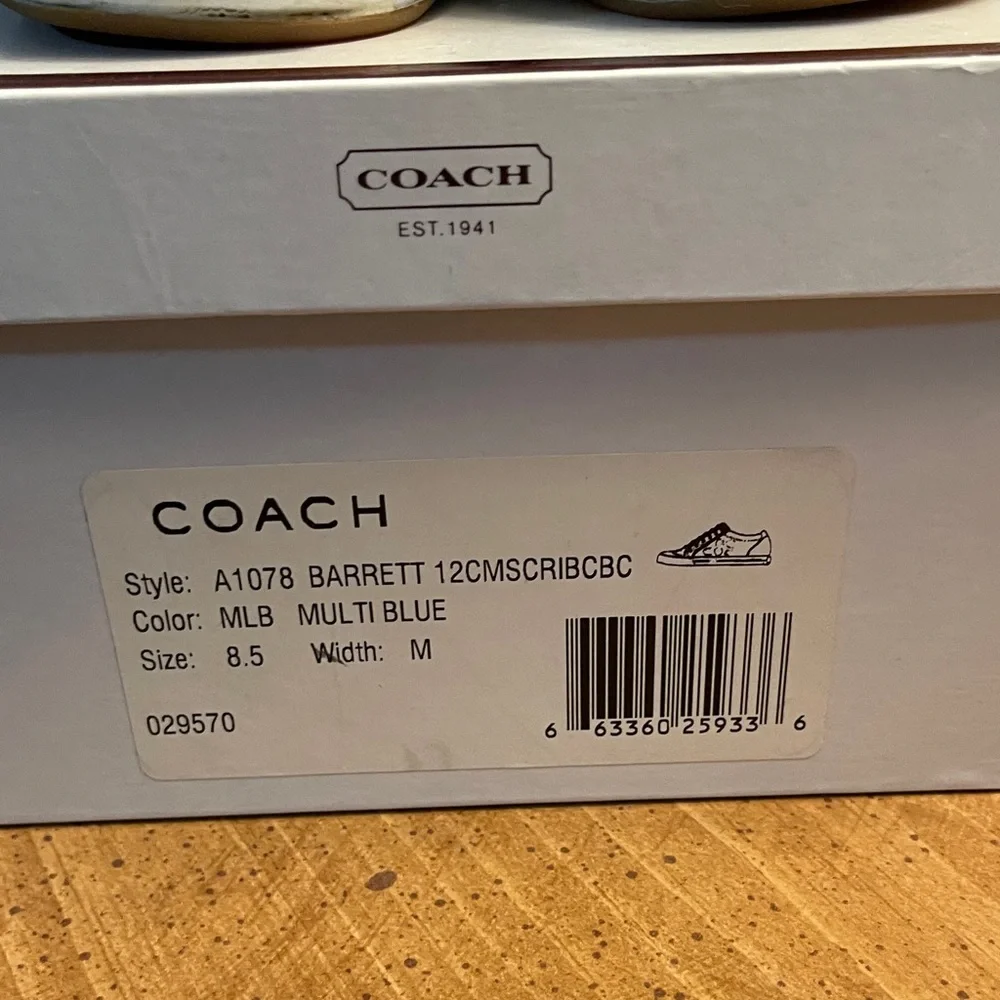 Y2K Coach Multicolor Canvas Sneakers - Picture 4 of 6